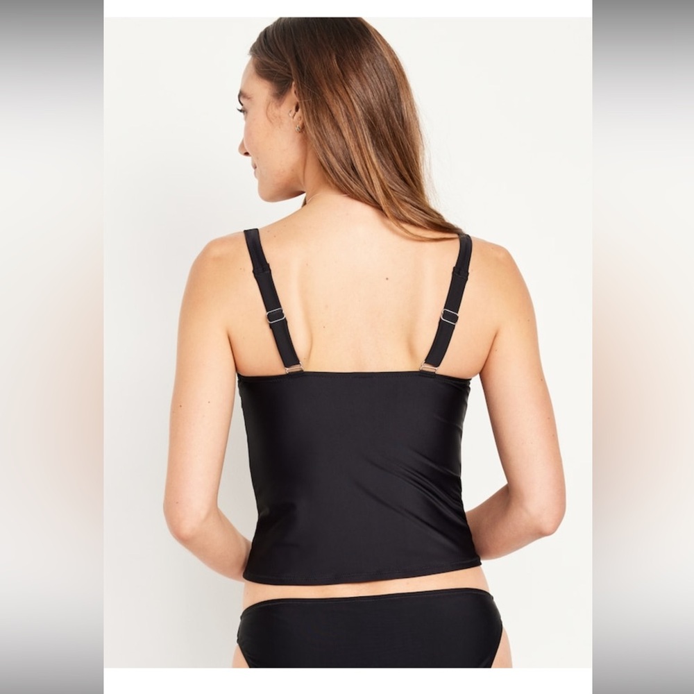 Old Navy - NWT - Underwire Tankini Swim Top in Black - M - Picture 2 of 10
